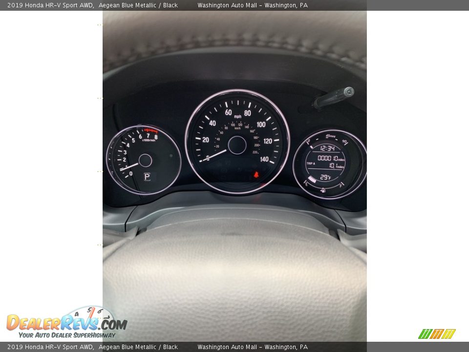 2019 Honda HR-V Sport AWD Aegean Blue Metallic / Black Photo #32