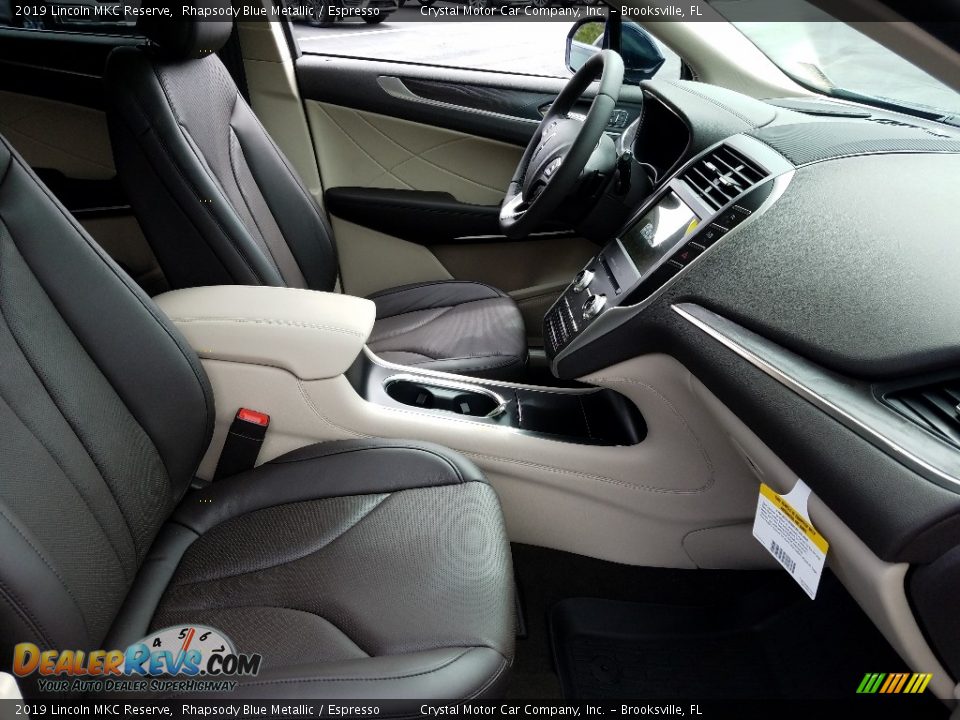 2019 Lincoln MKC Reserve Rhapsody Blue Metallic / Espresso Photo #12