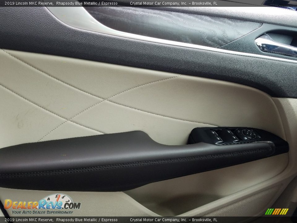 2019 Lincoln MKC Reserve Rhapsody Blue Metallic / Espresso Photo #17