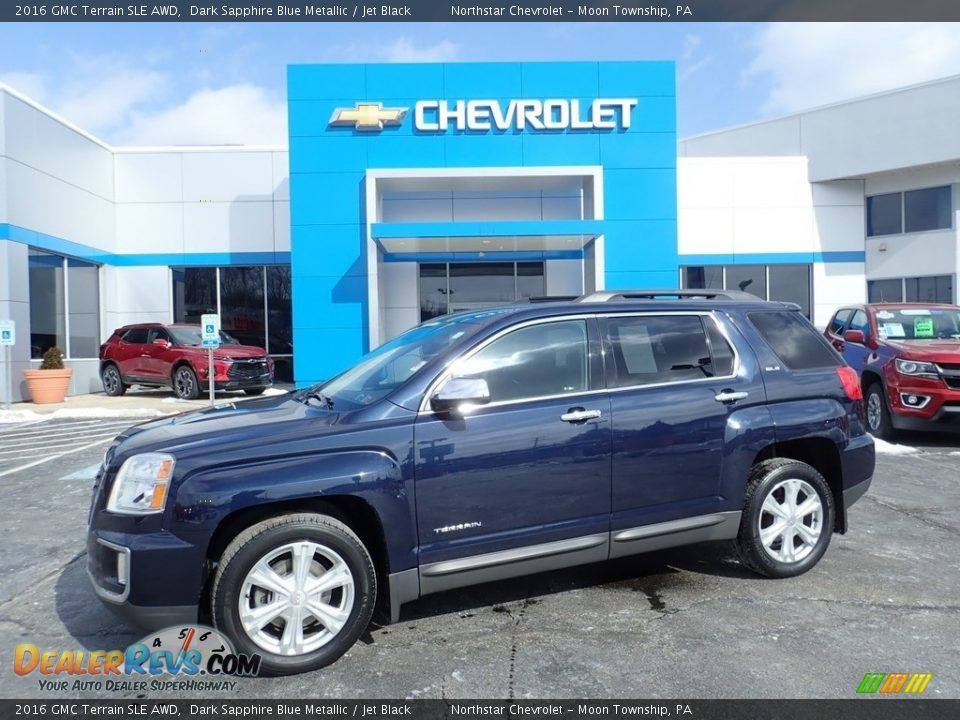 2016 GMC Terrain SLE AWD Dark Sapphire Blue Metallic / Jet Black Photo #1