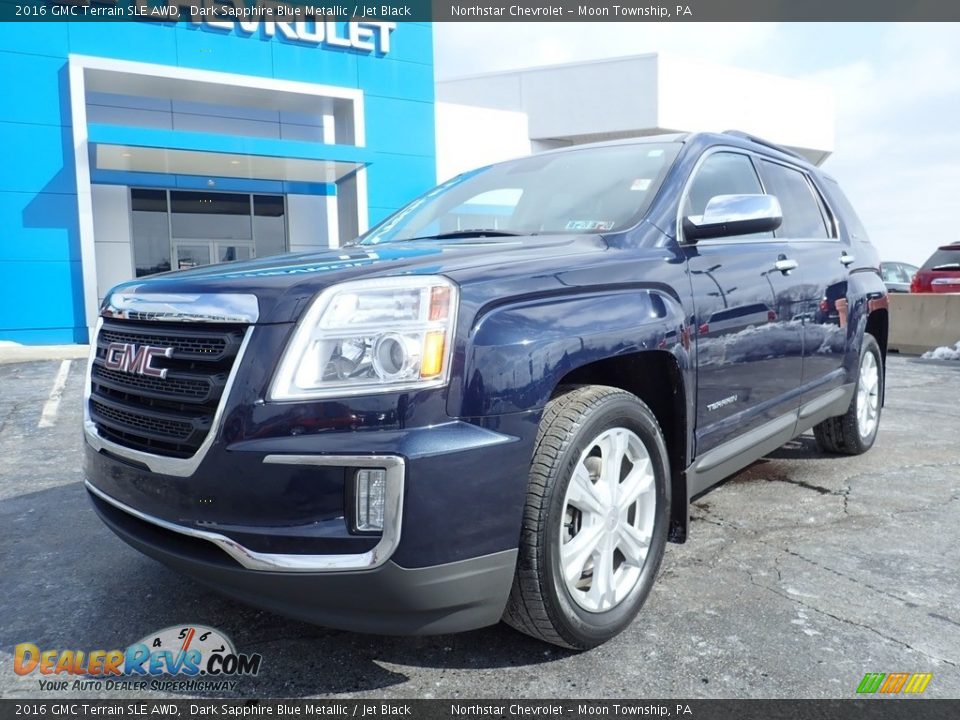 2016 GMC Terrain SLE AWD Dark Sapphire Blue Metallic / Jet Black Photo #2