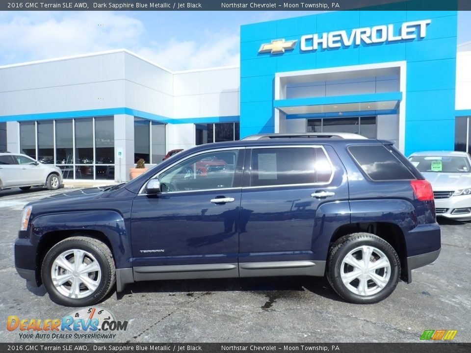 2016 GMC Terrain SLE AWD Dark Sapphire Blue Metallic / Jet Black Photo #3