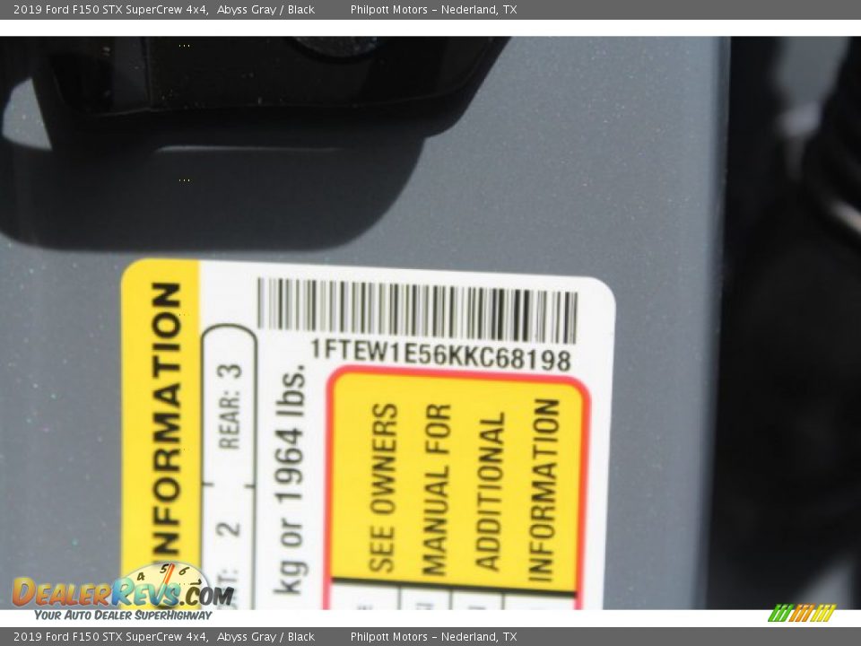 2019 Ford F150 STX SuperCrew 4x4 Abyss Gray / Black Photo #22