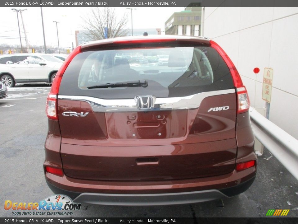 2015 Honda CR-V LX AWD Copper Sunset Pearl / Black Photo #4