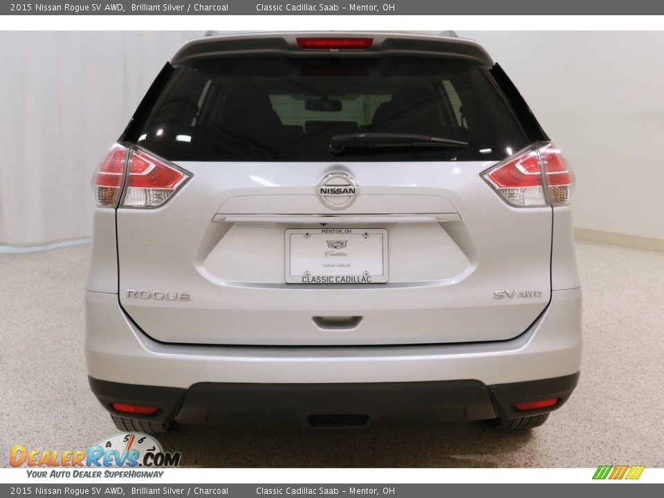 2015 Nissan Rogue SV AWD Brilliant Silver / Charcoal Photo #21