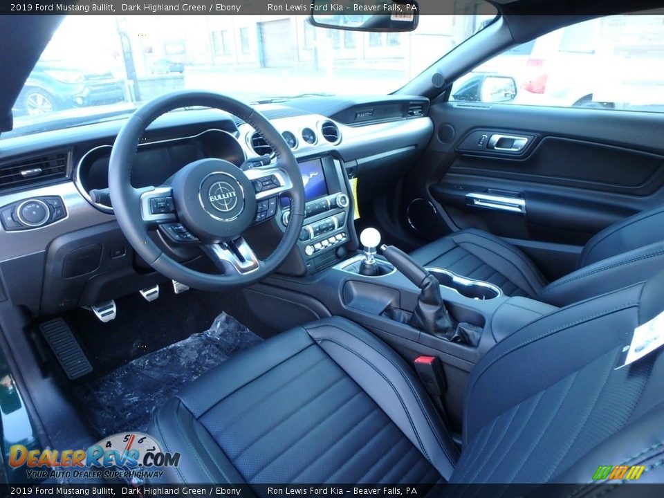 Ebony Interior - 2019 Ford Mustang Bullitt Photo #14