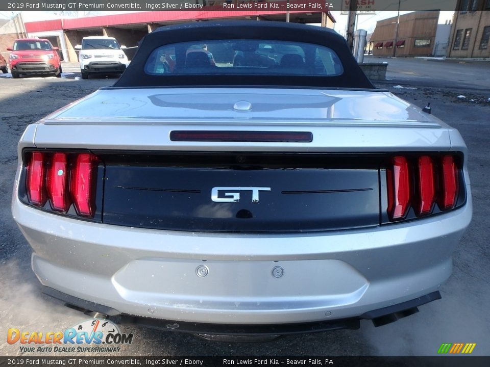 2019 Ford Mustang GT Premium Convertible Ingot Silver / Ebony Photo #3