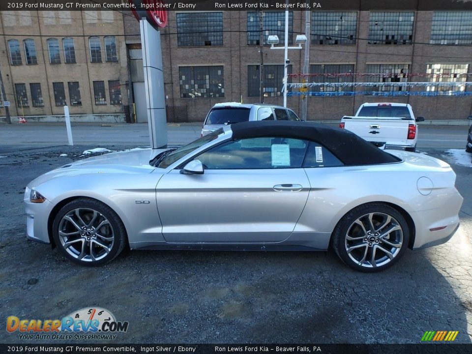 Ingot Silver 2019 Ford Mustang GT Premium Convertible Photo #5