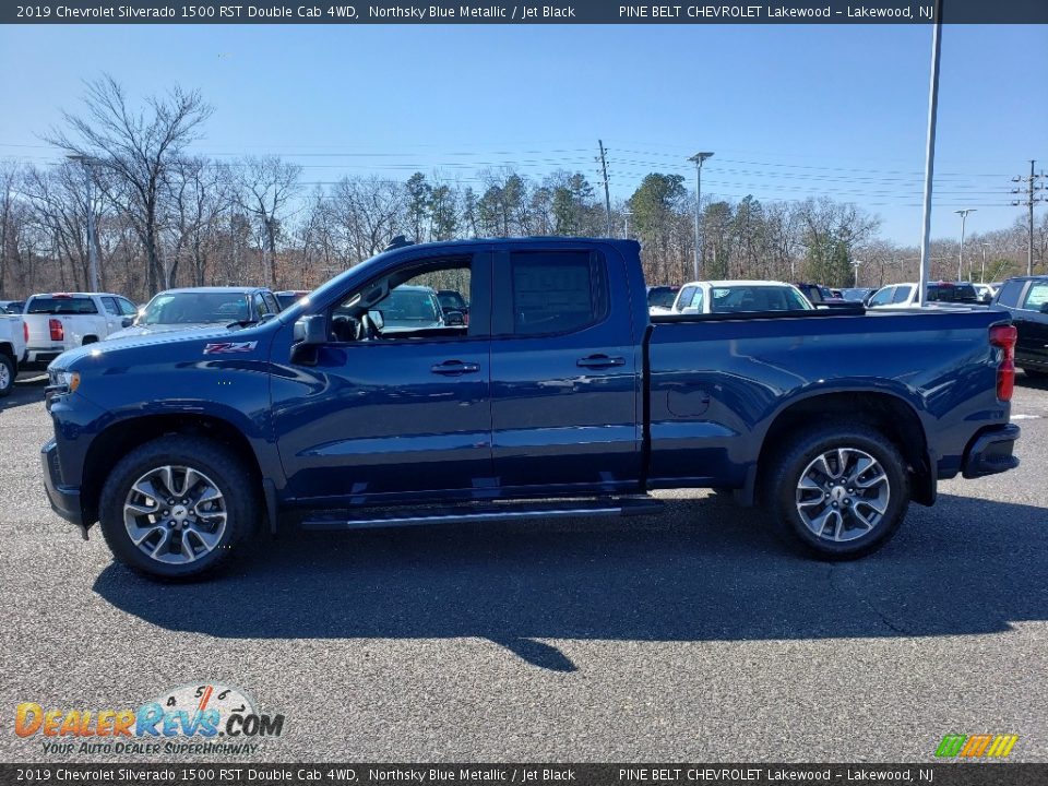 2019 Chevrolet Silverado 1500 RST Double Cab 4WD Northsky Blue Metallic / Jet Black Photo #3