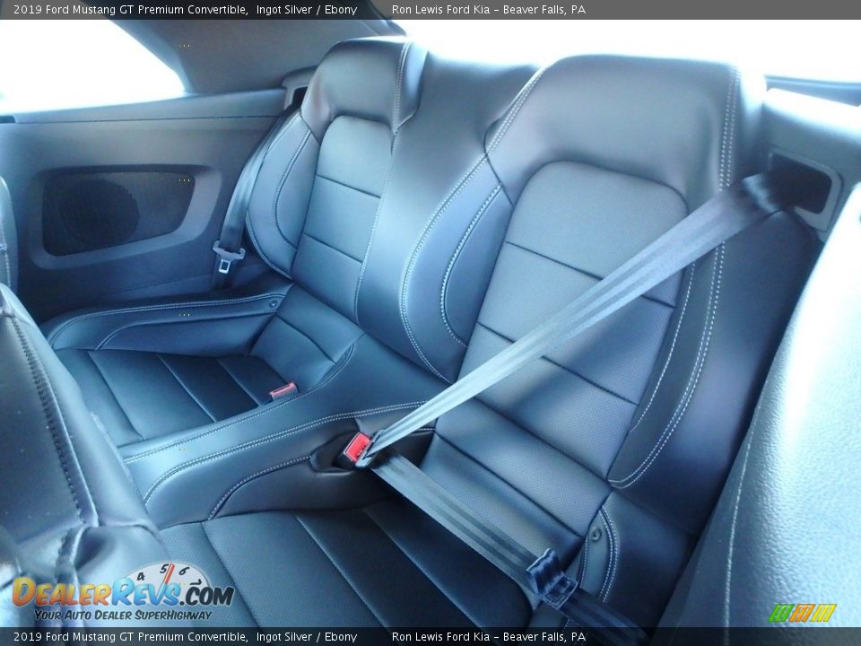 Rear Seat of 2019 Ford Mustang GT Premium Convertible Photo #12