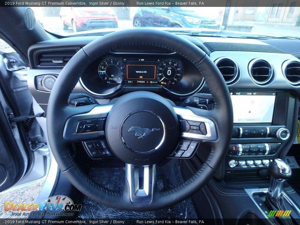 2019 Ford Mustang GT Premium Convertible Steering Wheel Photo #17