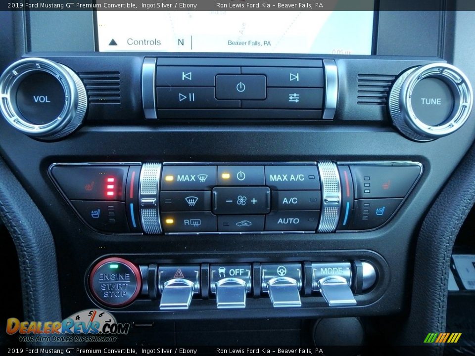 Controls of 2019 Ford Mustang GT Premium Convertible Photo #20