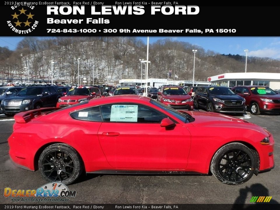2019 Ford Mustang EcoBoost Fastback Race Red / Ebony Photo #1