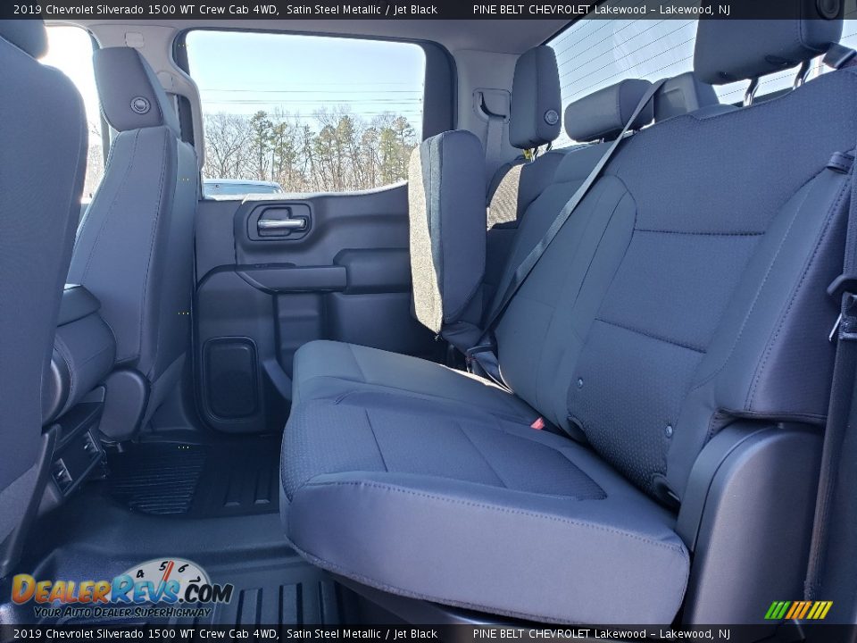 2019 Chevrolet Silverado 1500 WT Crew Cab 4WD Satin Steel Metallic / Jet Black Photo #6