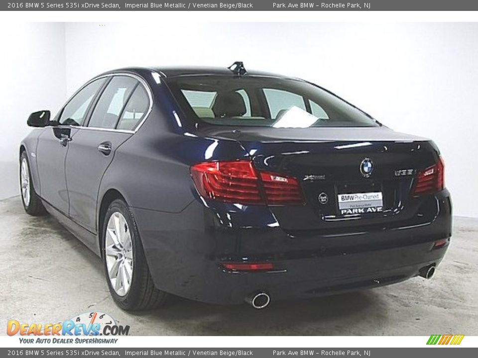2016 BMW 5 Series 535i xDrive Sedan Imperial Blue Metallic / Venetian Beige/Black Photo #1