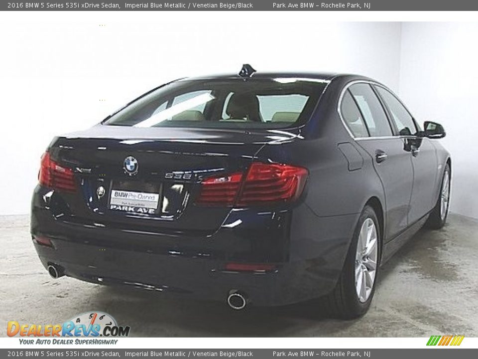 2016 BMW 5 Series 535i xDrive Sedan Imperial Blue Metallic / Venetian Beige/Black Photo #3