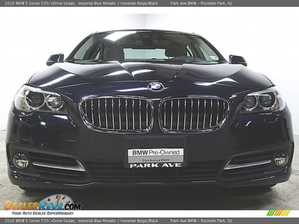 2016 BMW 5 Series 535i xDrive Sedan Imperial Blue Metallic / Venetian Beige/Black Photo #5