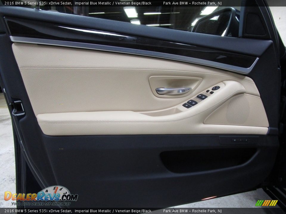 2016 BMW 5 Series 535i xDrive Sedan Imperial Blue Metallic / Venetian Beige/Black Photo #6