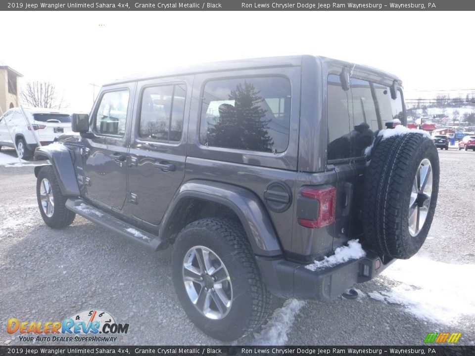 2019 Jeep Wrangler Unlimited Sahara 4x4 Granite Crystal Metallic / Black Photo #4