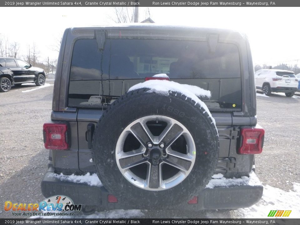 2019 Jeep Wrangler Unlimited Sahara 4x4 Granite Crystal Metallic / Black Photo #5