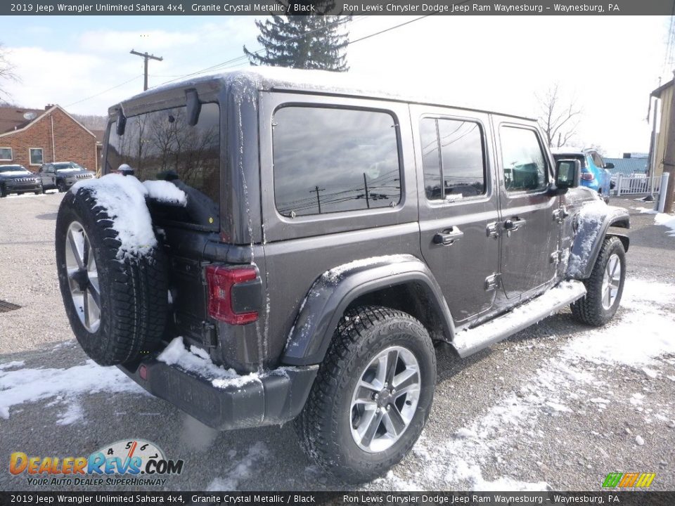 2019 Jeep Wrangler Unlimited Sahara 4x4 Granite Crystal Metallic / Black Photo #6