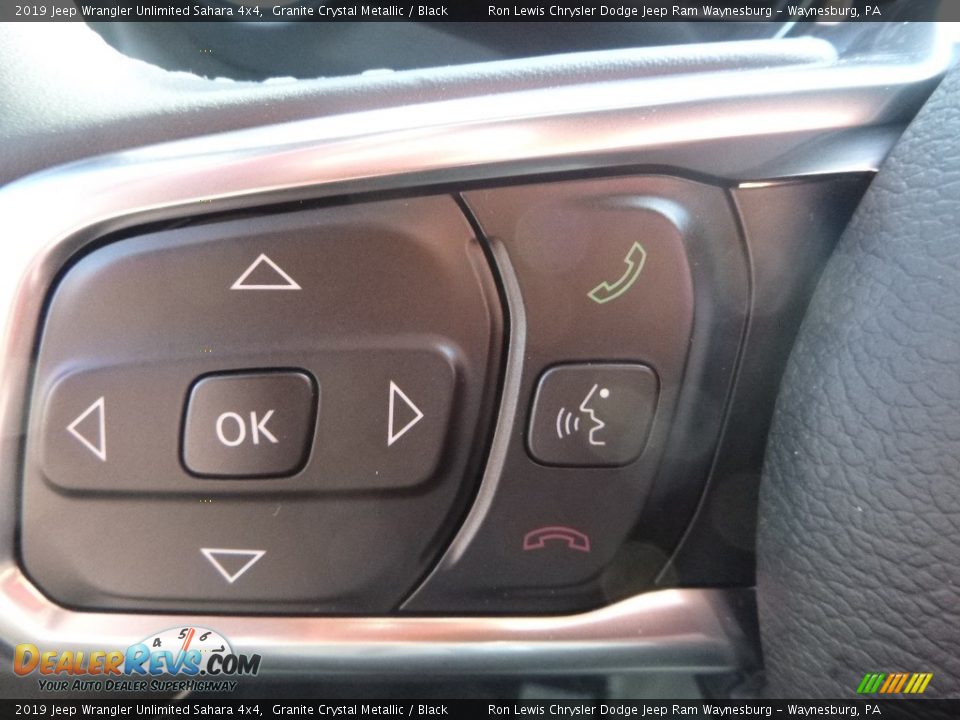2019 Jeep Wrangler Unlimited Sahara 4x4 Granite Crystal Metallic / Black Photo #19