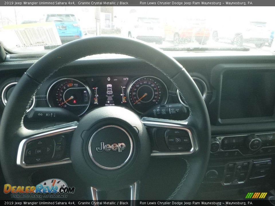 2019 Jeep Wrangler Unlimited Sahara 4x4 Granite Crystal Metallic / Black Photo #21