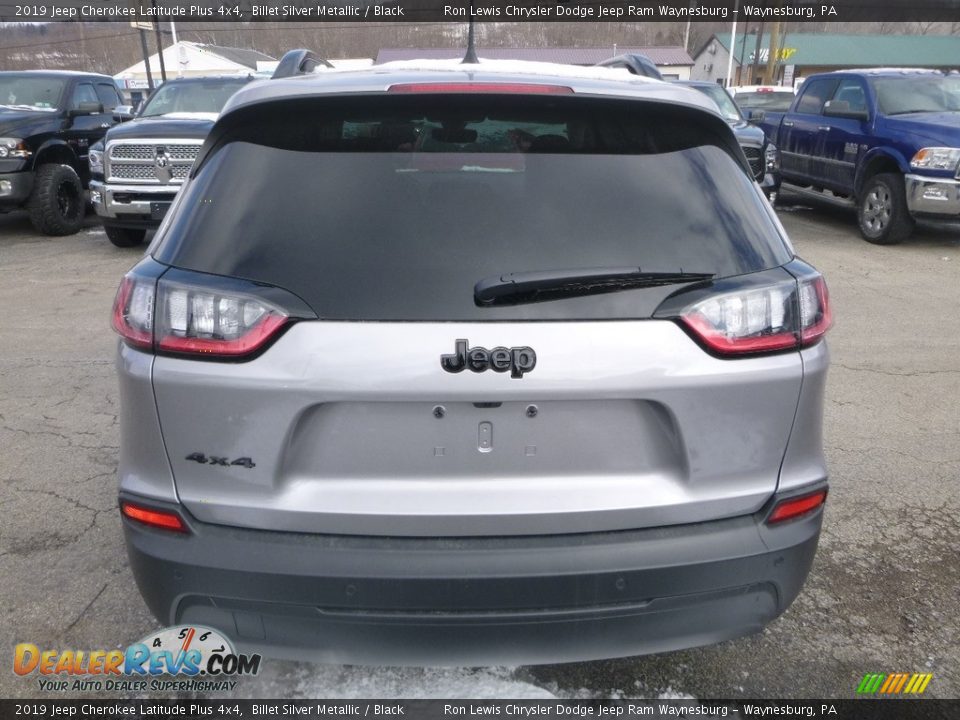 2019 Jeep Cherokee Latitude Plus 4x4 Billet Silver Metallic / Black Photo #4