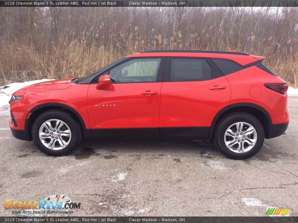 2019 Chevrolet Blazer 3.6L Leather AWD Red Hot / Jet Black Photo #3