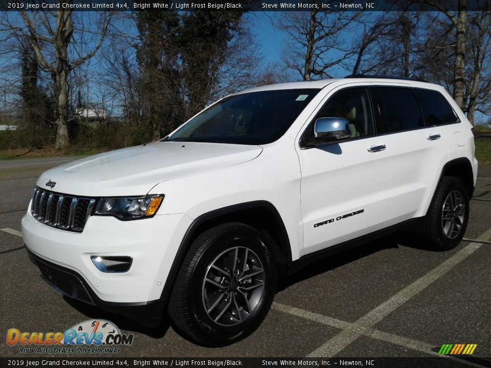 2019 Jeep Grand Cherokee Limited 4x4 Bright White / Light Frost Beige/Black Photo #2