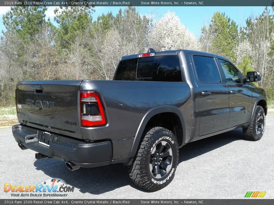 2019 Ram 1500 Rebel Crew Cab 4x4 Granite Crystal Metallic / Black/Red Photo #6