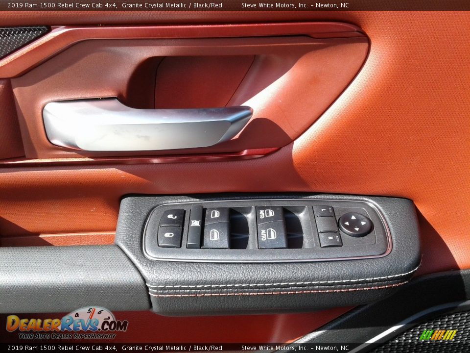 2019 Ram 1500 Rebel Crew Cab 4x4 Granite Crystal Metallic / Black/Red Photo #9