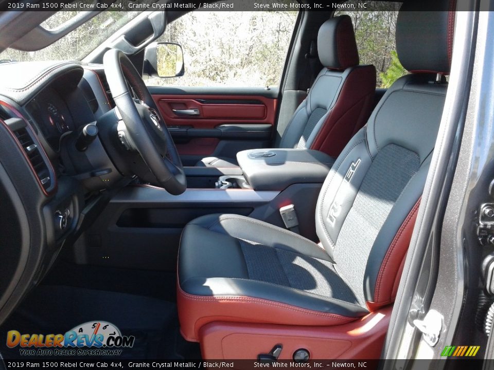 2019 Ram 1500 Rebel Crew Cab 4x4 Granite Crystal Metallic / Black/Red Photo #10