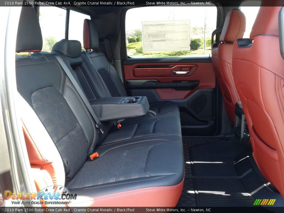 2019 Ram 1500 Rebel Crew Cab 4x4 Granite Crystal Metallic / Black/Red Photo #15