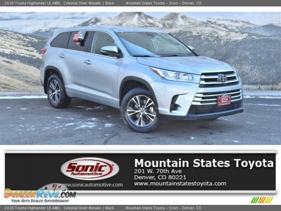 2018 Toyota Highlander LE AWD Celestial Silver Metallic / Black Photo #1