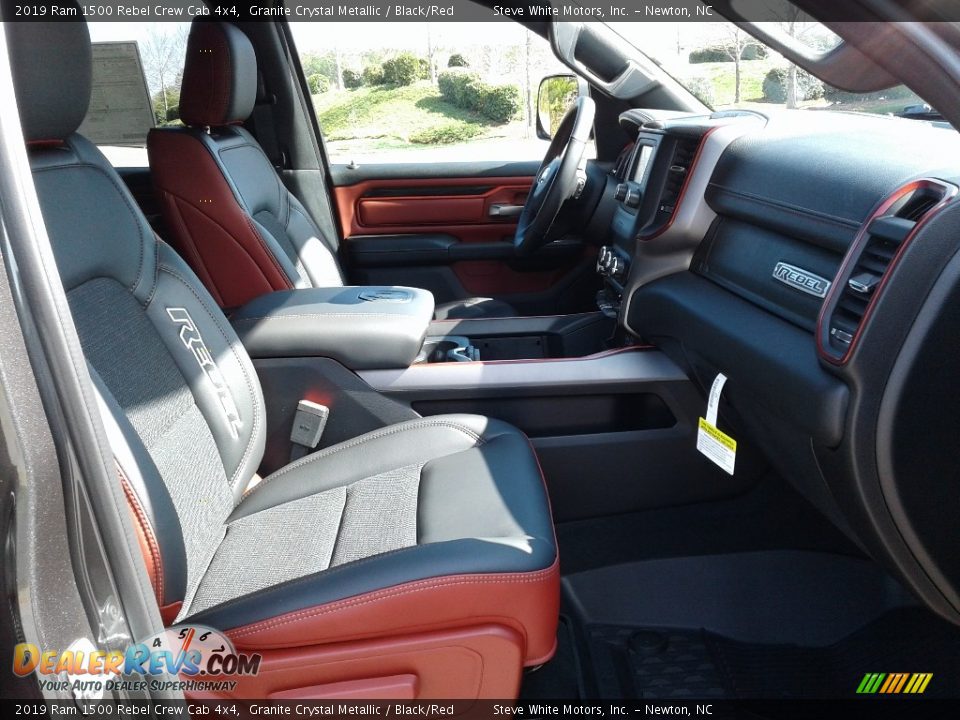 2019 Ram 1500 Rebel Crew Cab 4x4 Granite Crystal Metallic / Black/Red Photo #16