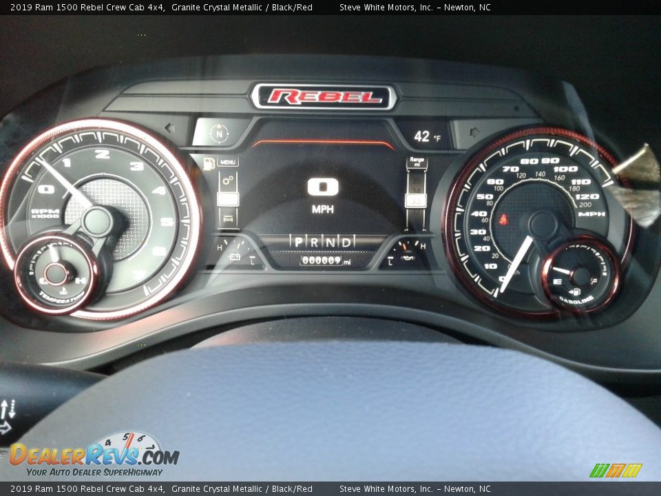 2019 Ram 1500 Rebel Crew Cab 4x4 Granite Crystal Metallic / Black/Red Photo #20