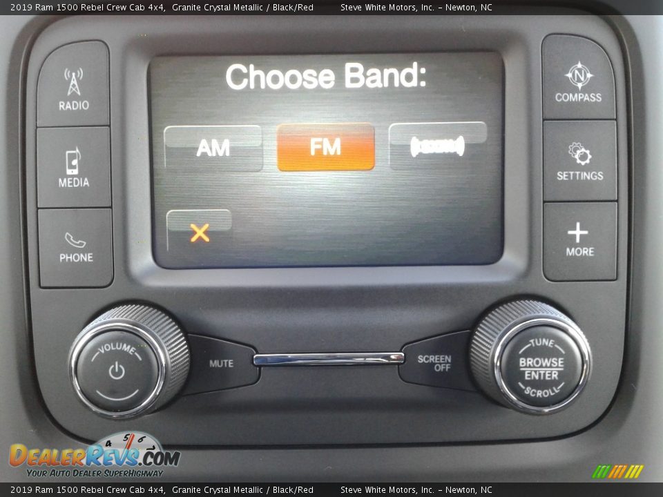 2019 Ram 1500 Rebel Crew Cab 4x4 Granite Crystal Metallic / Black/Red Photo #22