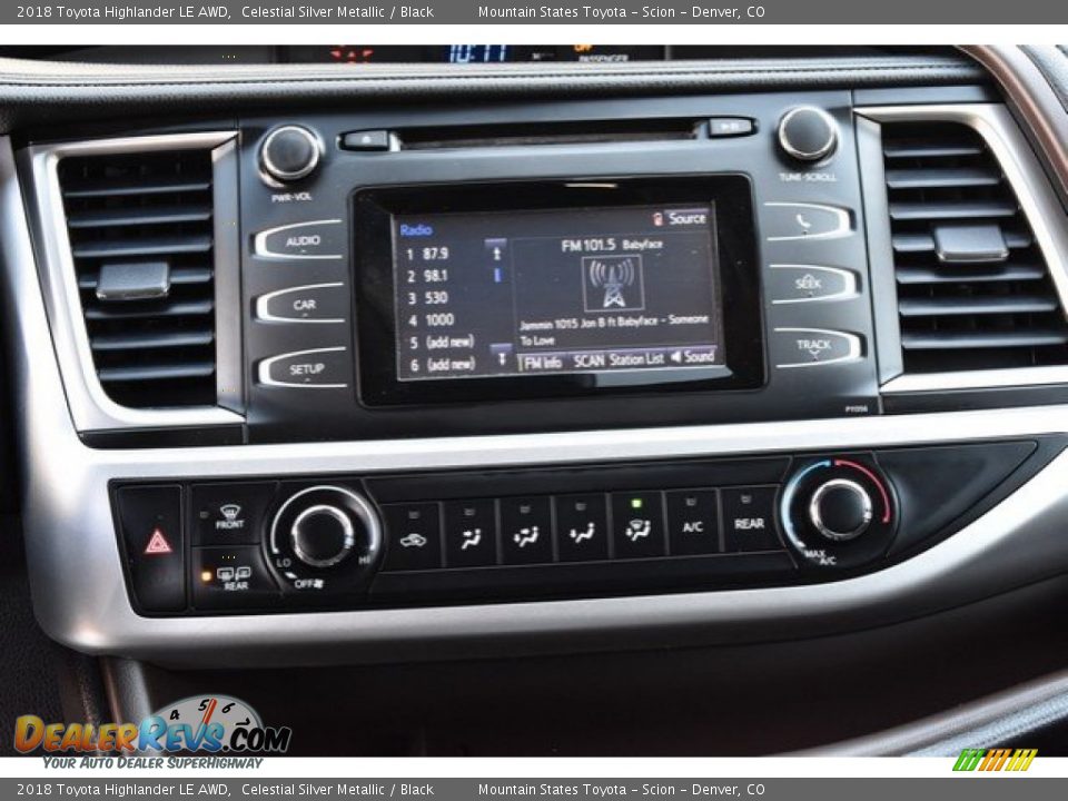 2018 Toyota Highlander LE AWD Celestial Silver Metallic / Black Photo #14