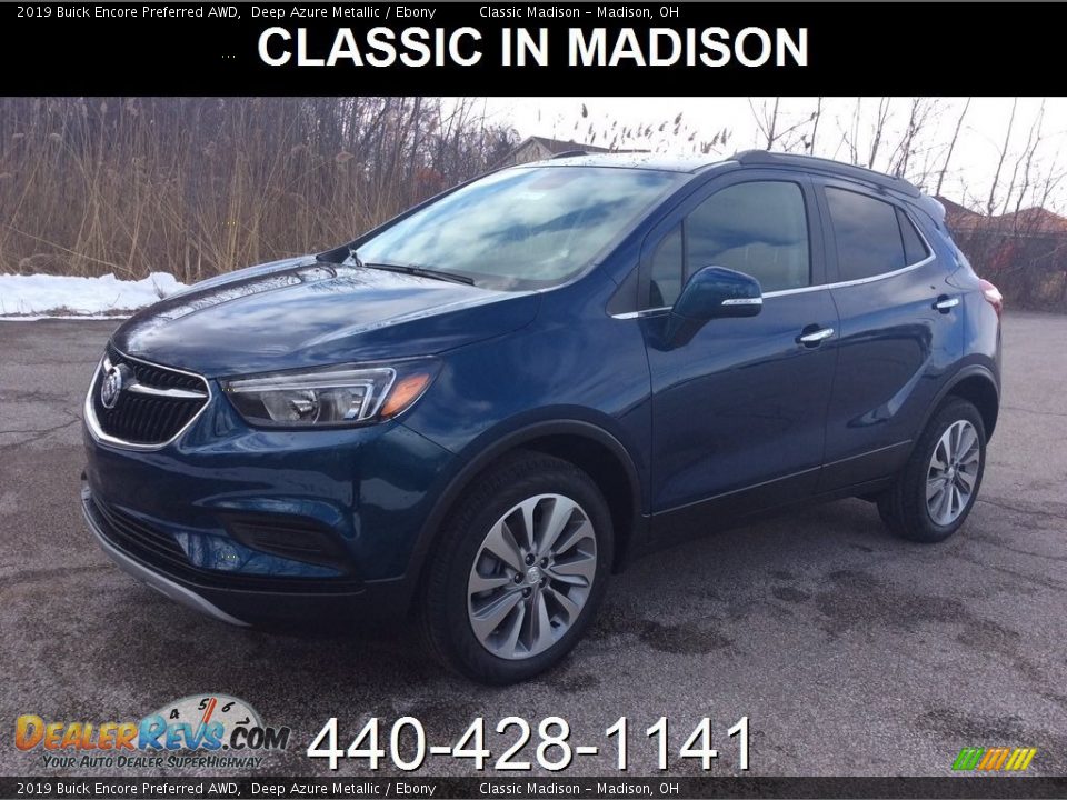 2019 Buick Encore Preferred AWD Deep Azure Metallic / Ebony Photo #1