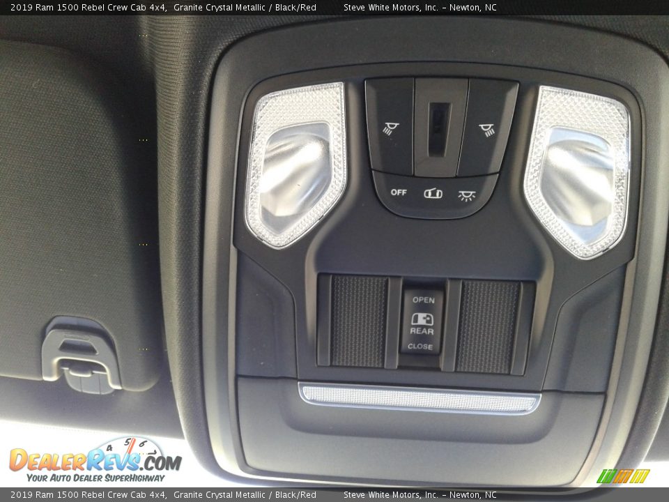 2019 Ram 1500 Rebel Crew Cab 4x4 Granite Crystal Metallic / Black/Red Photo #27