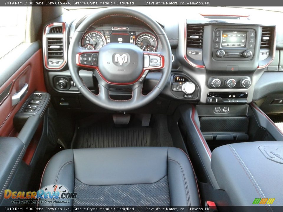 2019 Ram 1500 Rebel Crew Cab 4x4 Granite Crystal Metallic / Black/Red Photo #28