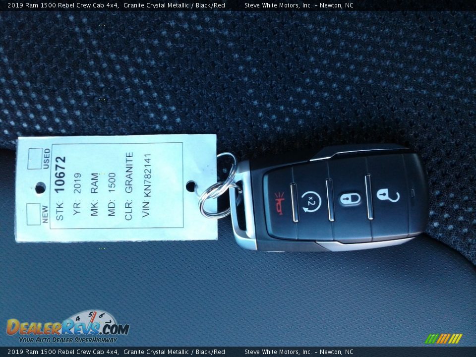 2019 Ram 1500 Rebel Crew Cab 4x4 Granite Crystal Metallic / Black/Red Photo #29