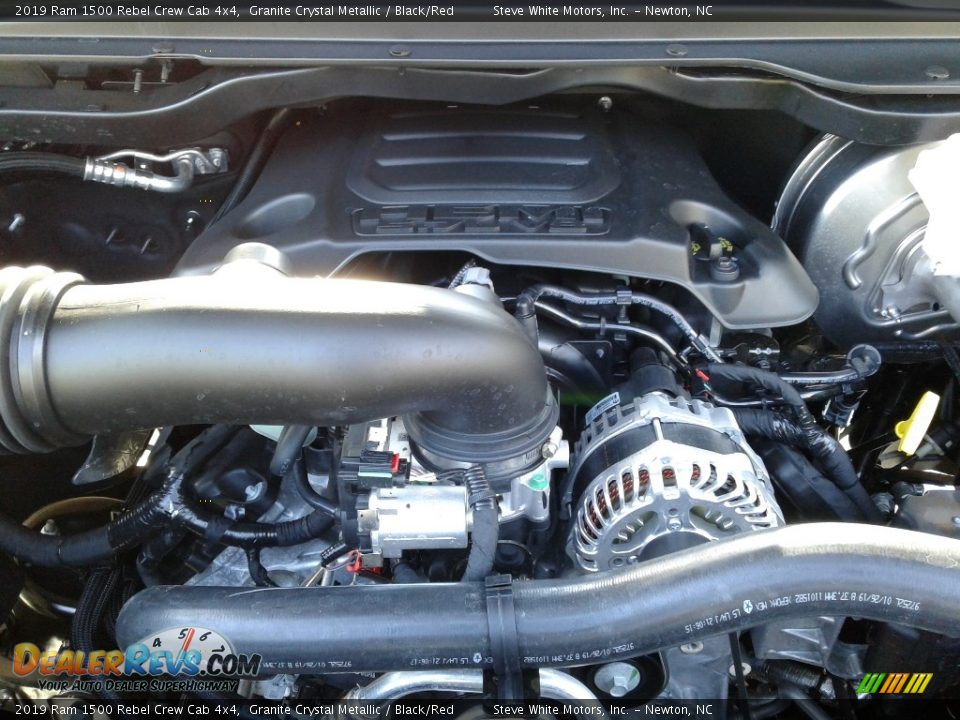 2019 Ram 1500 Rebel Crew Cab 4x4 Granite Crystal Metallic / Black/Red Photo #30