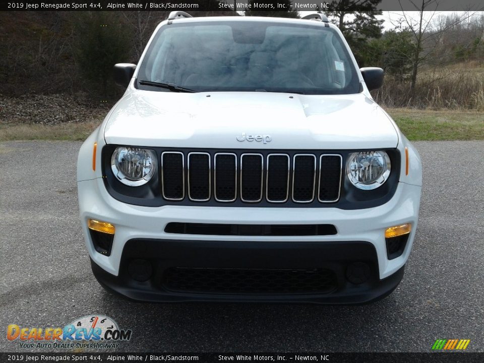 2019 Jeep Renegade Sport 4x4 Alpine White / Black/Sandstorm Photo #3