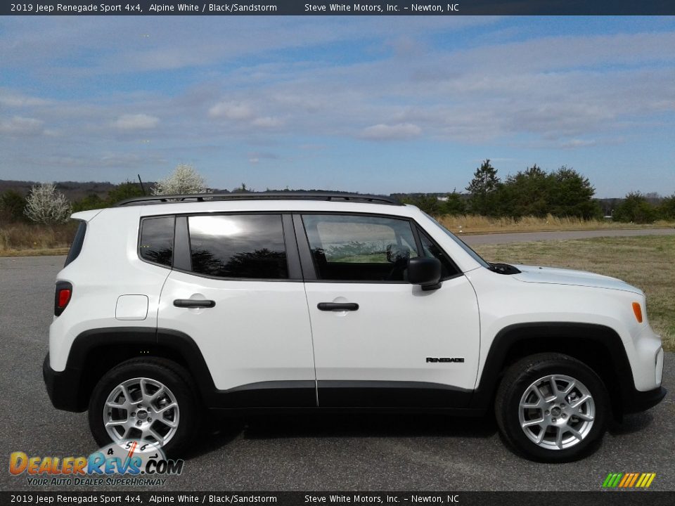 2019 Jeep Renegade Sport 4x4 Alpine White / Black/Sandstorm Photo #5