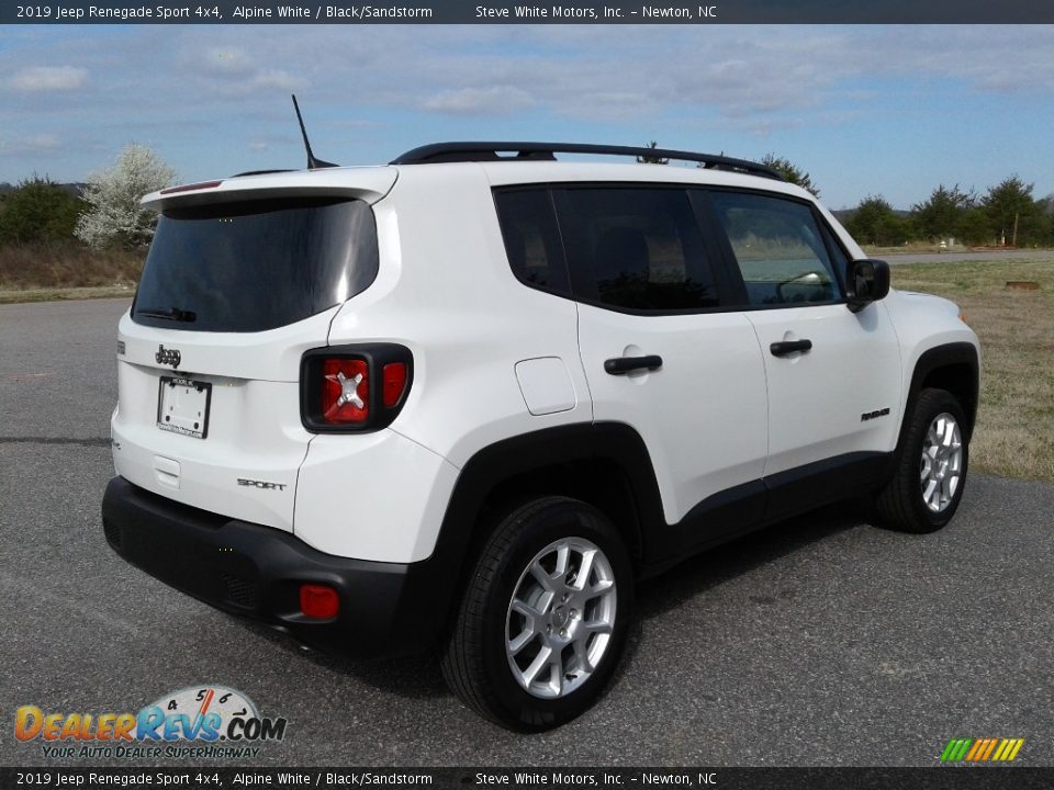 2019 Jeep Renegade Sport 4x4 Alpine White / Black/Sandstorm Photo #6