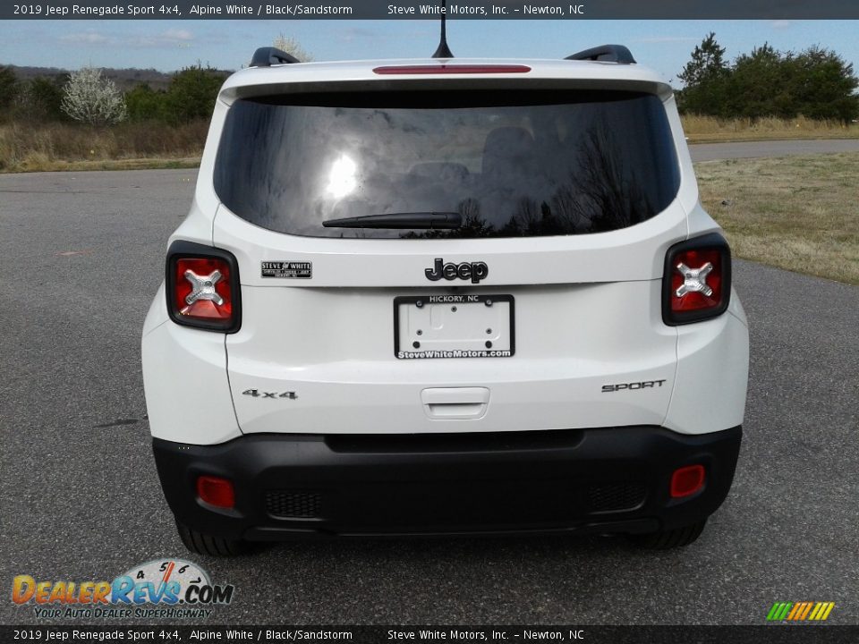 2019 Jeep Renegade Sport 4x4 Alpine White / Black/Sandstorm Photo #7