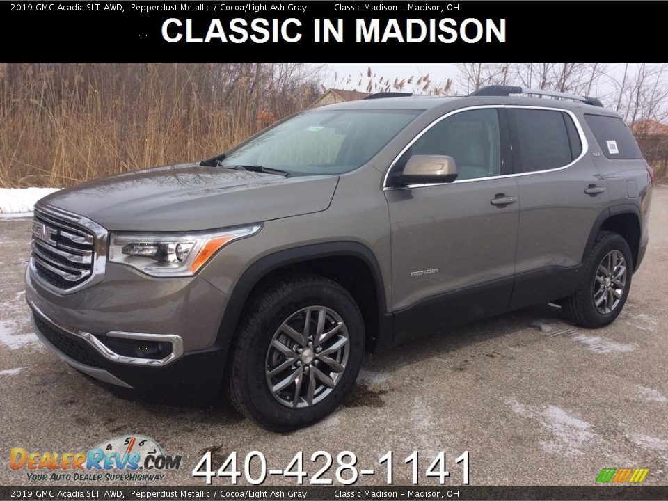 2019 GMC Acadia SLT AWD Pepperdust Metallic / Cocoa/Light Ash Gray Photo #1