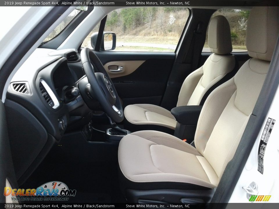 2019 Jeep Renegade Sport 4x4 Alpine White / Black/Sandstorm Photo #10